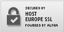 optimaler Schutz Ihrer Daten durch 256-Bit-Verschlüsselung Host Europe SSL Zertifikat powered by Alpha