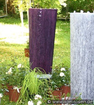 Brunnen Stahl violett marmoriert